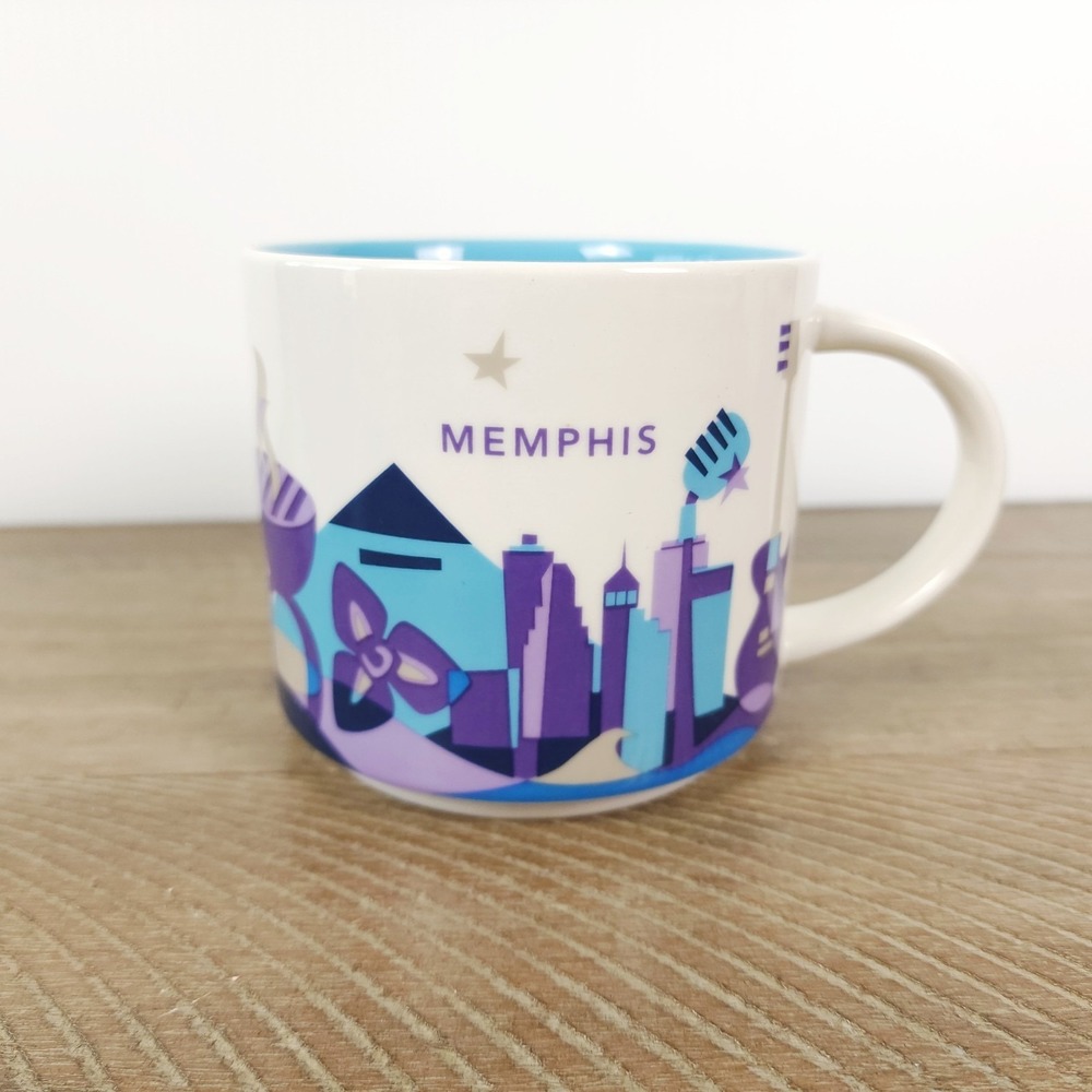 Starbucks 2015 You Are Here Collection Memphis Tennessee 14oz Coffee Mug